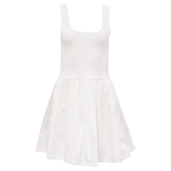 The Upside Dresses & Skirts - The Upside Sleeveless Mini Flared Dress in White Cotton